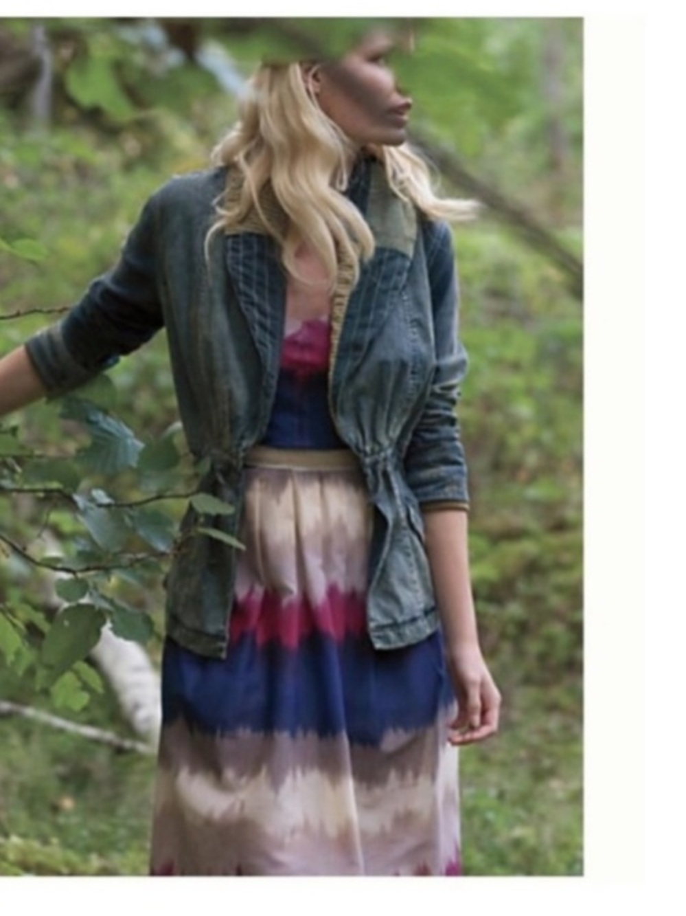 Anthropologie Cory Lynn Calter Cotton Color-Dipped Cocktail Dress